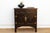 Asian Mid-Century Carved Blossom Black Asian Cabinet For Sale - Image 3 of 14
