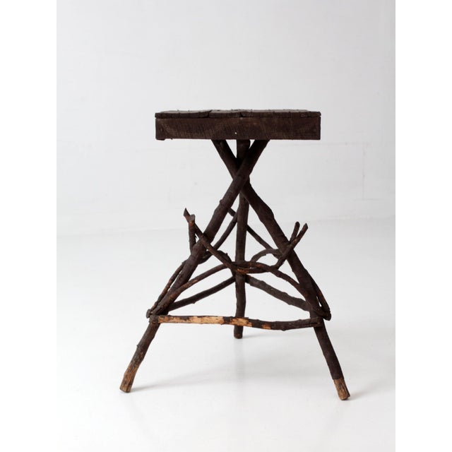 Antique Adirondack Twig Side Table For Sale - Image 9 of 18
