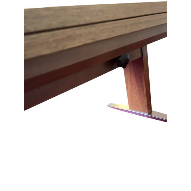 Wood Extendable & Height-Adjustable Coffee Table, 1970s For Sale - Image 7 of 11