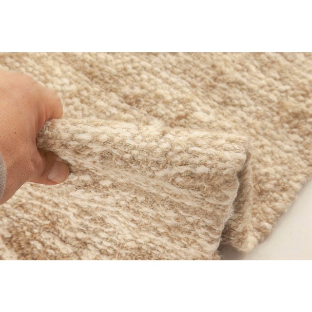 Early 21st Century Modern Flat-Weave Beige Hemp and Wool Runner by Doris Leslie Blau For Sale - Image 5 of 7