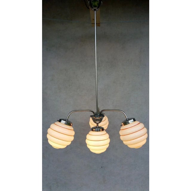 Vintage Art Deco Chandelier For Sale - Image 12 of 18