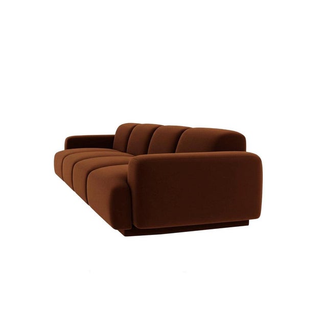 Abundancia Sofa in Brown Velvet by Moanne For Sale - Image 4 of 5