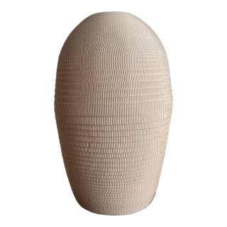 Flute Chicago Vintage Sandpaper Corrugated Cardboard Vase For Sale