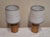 Vintage Bedside Lamps with Yellow-Brown Yew Wood Base and Fabric Shade from Lamplove, 1980s, Set of 2 For Sale - Image 4 of 10