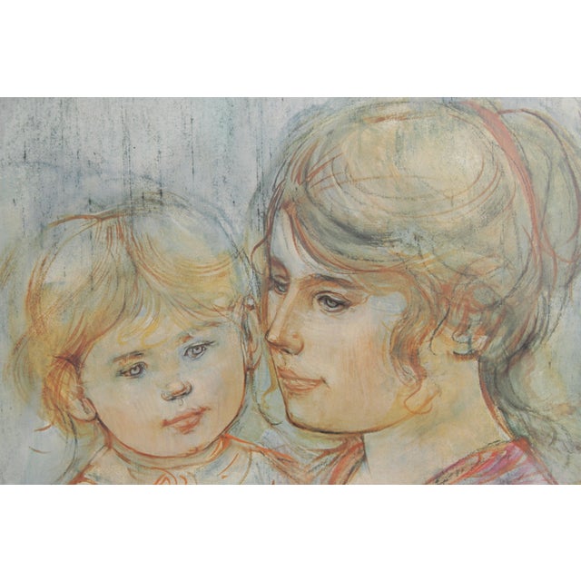 1970s ‘Beatrice & Baby’ Lithograph Art - Numbered & Signed For Sale - Image 5 of 18