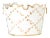 Scalloped Trellis Planter in Ivory, Medium For Sale