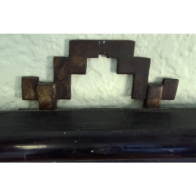 Early 20th Century Gold Painted Chinese Wood Carved Relief Panel Bird Koi and Floral Motif For Sale - Image 10 of 14