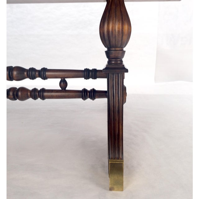 Large 51x96” Rectangle 2” Solid Maple c1940s Dining Conference Table MINT For Sale - Image 6 of 14