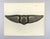 Early 20th century glossy photograph on paper of WWI US Air Force pilot wings. Stamped on verso US Air Force Kelly AFB,...