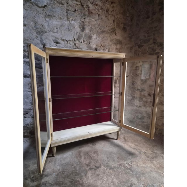 Vintage French Glass Display Cabinet, 1960s For Sale - Image 6 of 18