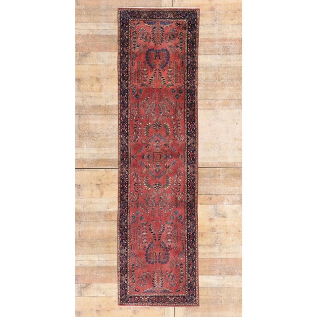 Vintage Indian Sarouk Rug Runner, 02'08 X 09'07 For Sale - Image 10 of 10