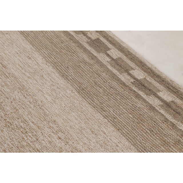 Rug & Kilim Contemporary Scandinavian Style Wool Rug in Beige by Rug & Kilim, India For Sale - Image 4 of 10