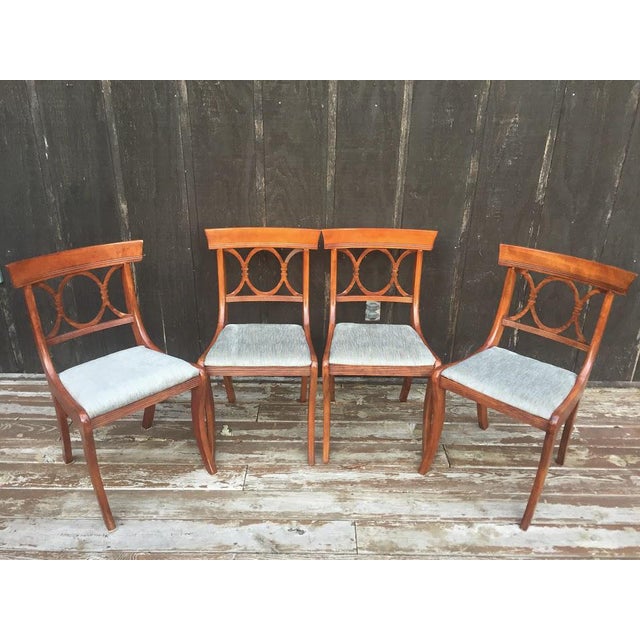 Mahogany Tell City Chair Co Chairs Set Of 4 Chairish