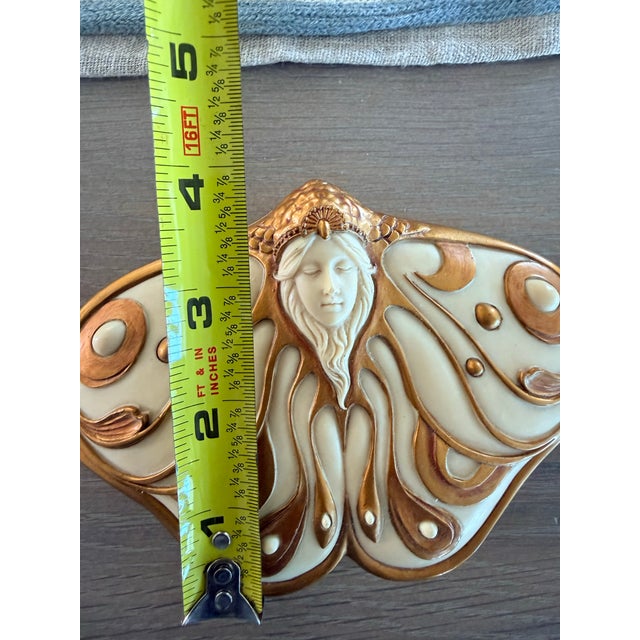 Art Nouveau Butterfly Fairy Trinket Box For Sale - Image 4 of 12