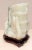 Chinese Late 19th Century Chinese Carved Zhen Yu Jade Bamboo Shoot Vase For Sale - Image 3 of 11