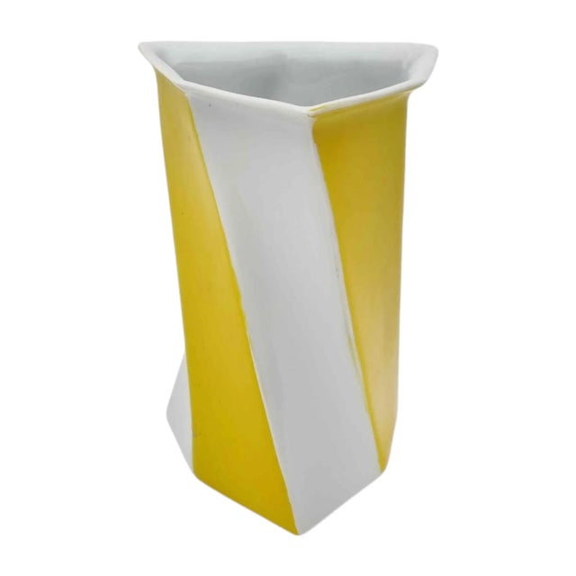 Vintage White-Glazed Porcelain Vase by Jan Van Der Vaart, Netherlands, 1987 For Sale - Image 6 of 6