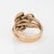Late 19th Century Antique Victorian Double Snake Ring Diamond Ruby Band Sz 5 Serpent 10k Gold For Sale - Image 5 of 6