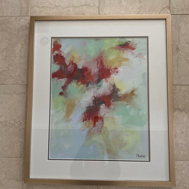 Wood Contemporary Abstract Expressionist Painting by Jill Pavlas, Framed For Sale - Image 7 of 8
