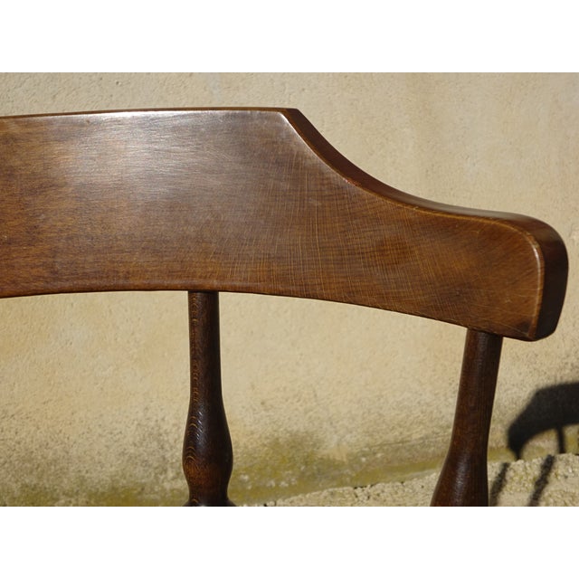 Wood Wood and Fabric Chairs, Set of 2 For Sale - Image 7 of 18