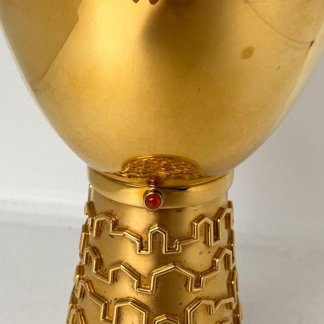 Vintage German Bernd Cassau Paderborn Gilt Sterling Silver Chalice For Sale - Image 10 of 12