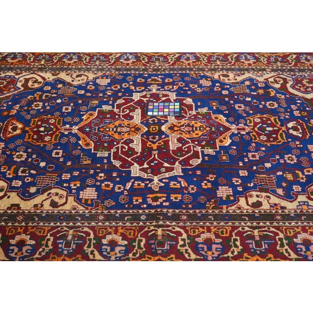 1930s Vintage Isfahan Rug 4'9'' X 6'10'' For Sale - Image 5 of 12