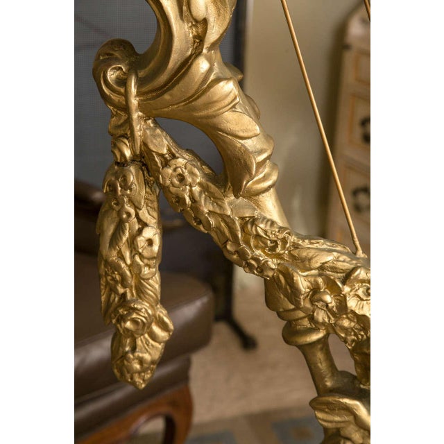 Baroque Harp Sculpture With Carved Angels Chairish