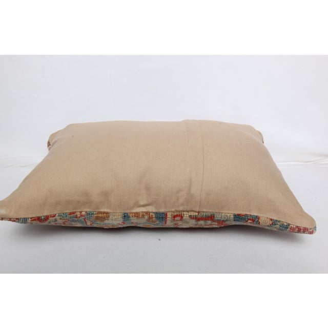 Late 20th Century Bohemian Vintage Tribal Rug Lumbar Pillow -14'' X 20'' For Sale - Image 5 of 7