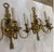 1900 Gilt Bronze Federal Style Large Sconces 3 Lights For Sale - Image 10 of 13