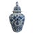 Delft Blue and White Vase With Top For Sale