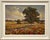Vintage Impressionist English River Landscape Painting with Flowers & Figures 1985 For Sale