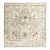 Persian Sultanabad Wool 8x8 Tan, Blue, & Ivory Handmade Square Area Rug #1143023 For Sale