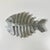 1980s Vintage Coastal Boho Chic Trompe L’Oeil Style Aluminum Fish Trivet For Sale - Image 6 of 13
