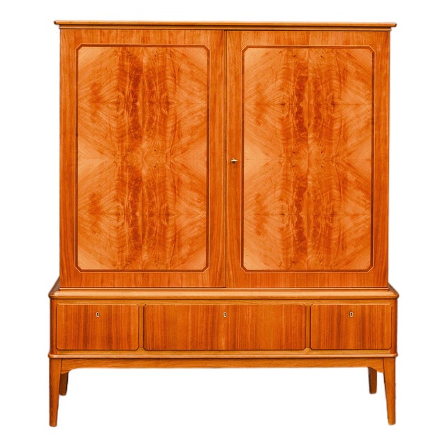 Mid-Century Modern Highboard in Walnut, 1900s For Sale