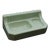 Vintage Green Porcelain Surface Mount Wall Soap Dish For Sale
