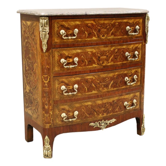 Antique Napoleon III Chest of Drawers, 1800s For Sale