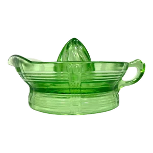 1930s American Uranium Glass Citrus Juicer