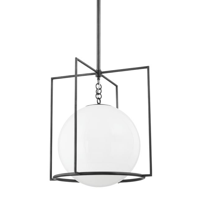 Traditional Mitzi Frankie 1-Light Large Pendant, Old Bronze For Sale - Image 3 of 3