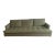 Custom Contemporary Tufted Sofa in Muted Sage Green Upholstery For Sale