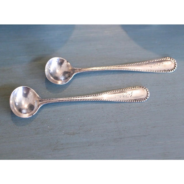 Metal 1769 George III Period Sterling Salt Cellars, David and Robert Hennell- a Pair For Sale - Image 7 of 12