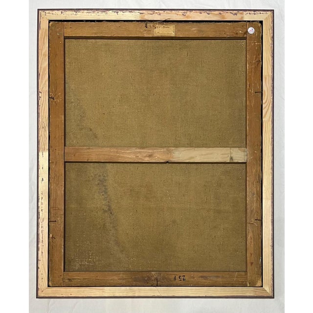 Otto Vautier, The Reflection of the Model, Oil on Canvas For Sale - Image 14 of 15