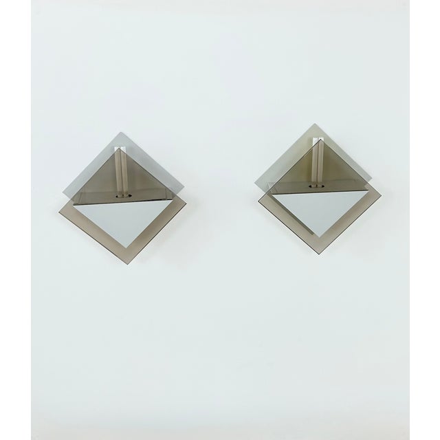 Vintage Model 20623 Wall Lights from Verre Lumière Studio, France, 1980, Set of 2 For Sale - Image 4 of 8