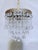 Brass 1950s Italian Brass Upside Down Layered Cake Chandelier For Sale - Image 8 of 8
