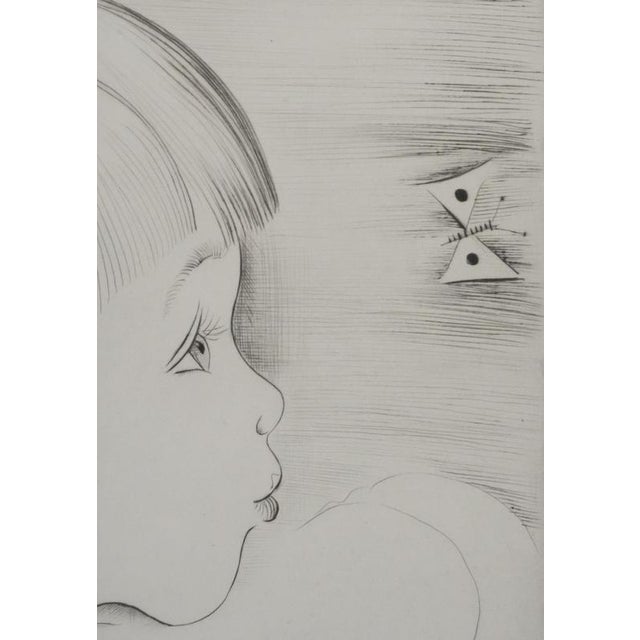 Mily Possoz, The Butterfly, Original Signed Engraving For Sale - Image 6 of 10