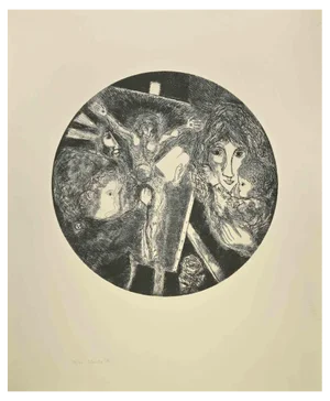 Gianpaolo Berto, The Crucifixion, Etching, 1974