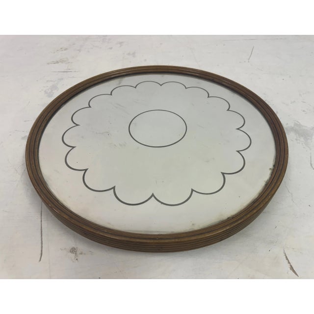 1940s Italian Mirrored Revolving Lazy Susan Centrepiece Tray, 1940s For Sale - Image 5 of 8