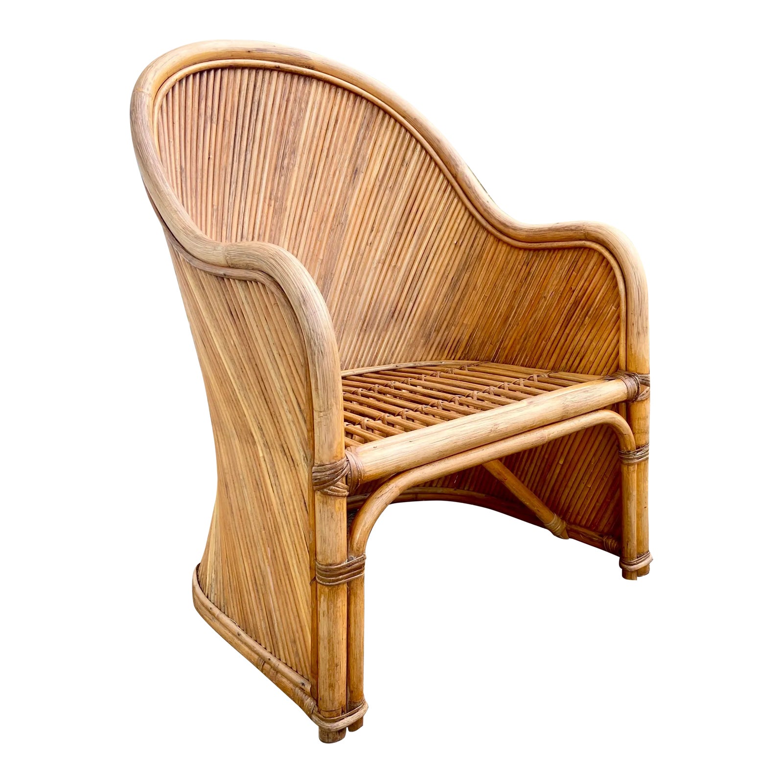 椅子 vintage rattan easy chair Pair of Vintage Rattan Chairs – Tori Jones Studio