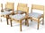 1960s Sorø Stole Danish Modern Teak & Cane Dining Chairs With Gray Upholstery - A Set of Six For Sale - Image 12 of 14