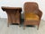 Rattan Bucket Lounge Chairs With Goldenrod Velvet Seat Pads, Pair For Sale In San Francisco - Image 6 of 12