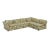 Henredon Vintage Henredon 1970's Flowered Sectional Sofa For Sale - Image 4 of 11