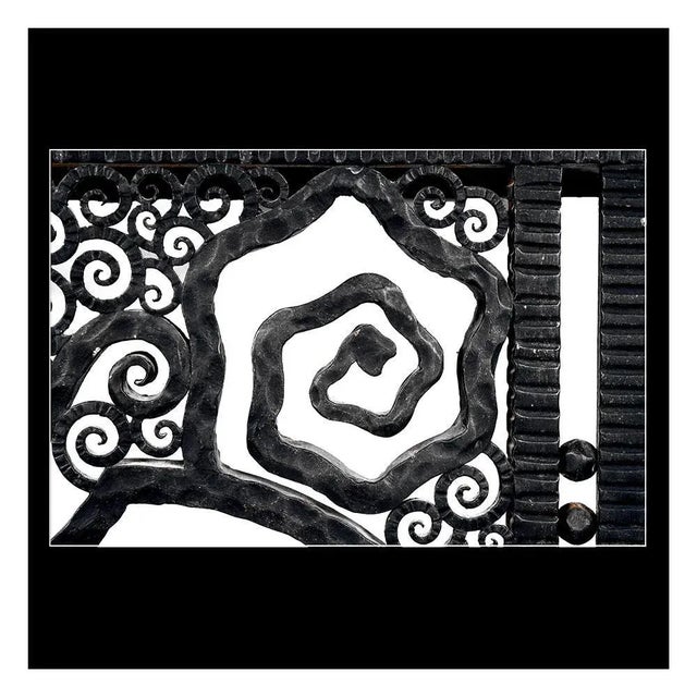 Mirror On Wrought Iron Console, 1920s For Sale - Image 4 of 6